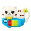 A small kitten-shaped piano for toddlers with light effects. Musical instruments