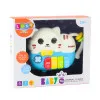 A small kitten-shaped piano for toddlers with light effects. Musical instruments
