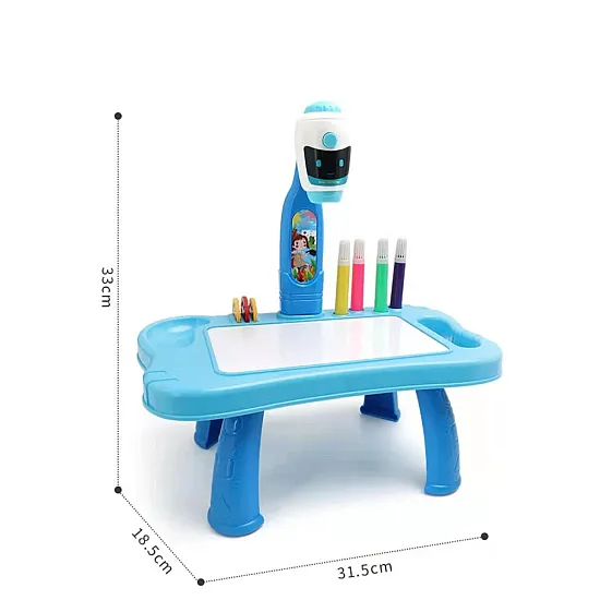 Mini Blue projektoripöytä 2in1 Kuhmonen