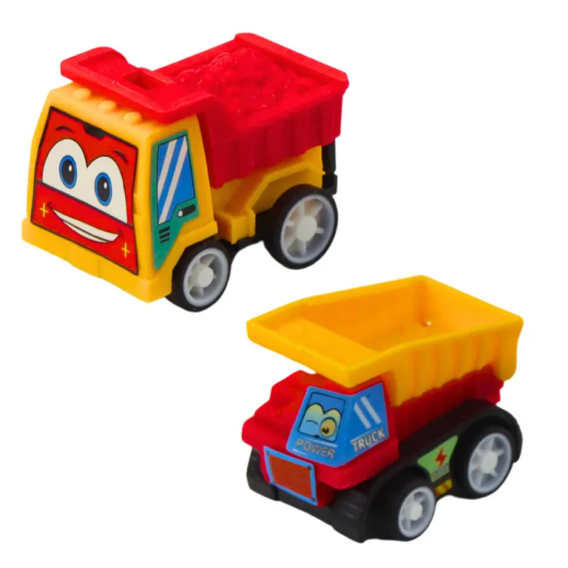 Set of Mini Construction Cars with Motor in a Bag 6 pcs. Žaisliniai automobiliai
