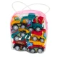 Set of Mini Construction Cars with Motor in a Bag 6 pcs. Žaisliniai automobiliai