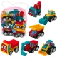 Set of Mini Construction Cars with Motor in a Bag 6 pcs. Žaisliniai automobiliai