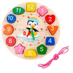 Mokomasis medinis laikrodis