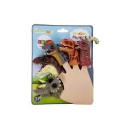 Dinozaurų figūrėlių pirštukų rinkinys