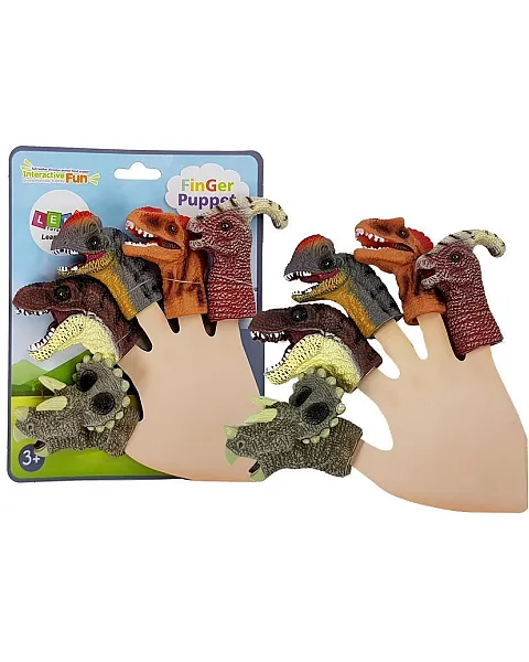 Dinozaurų figūrėlių pirštukų rinkinys