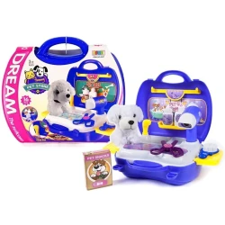 Šuniukų kirpyklos rinkinys lagaminas