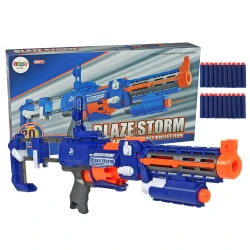 Mėlynas šautuvas su šovinias 