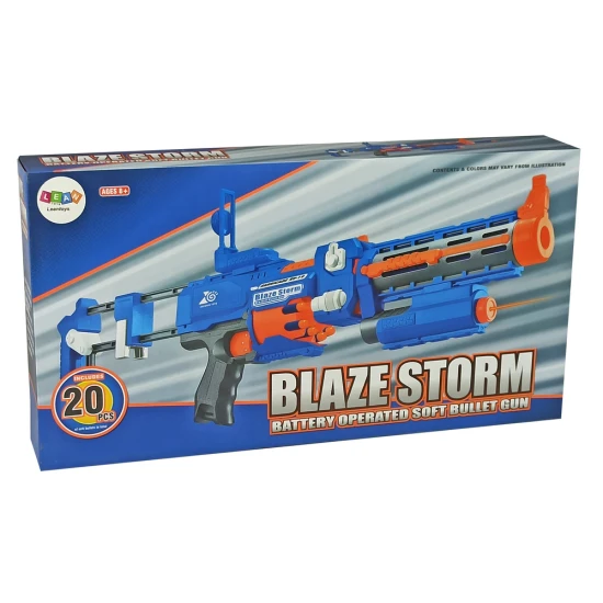 Mėlynas šautuvas su šovinias Šautuvai