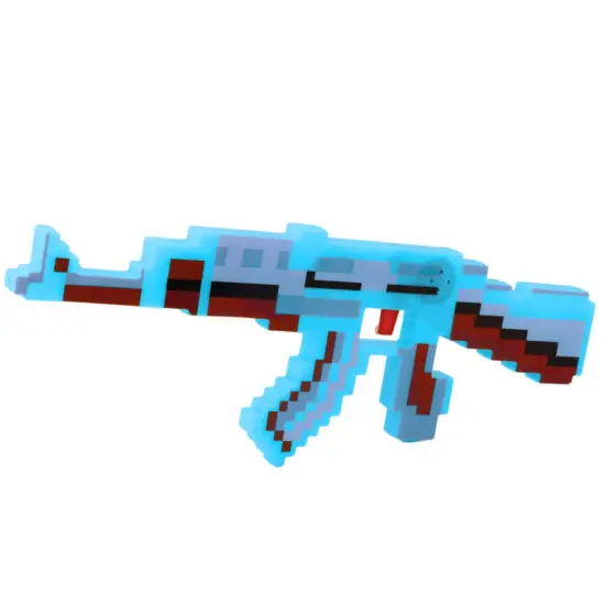 Pixel mėlynas šautuvas su garso ir šviesos efektais Šautuvai
