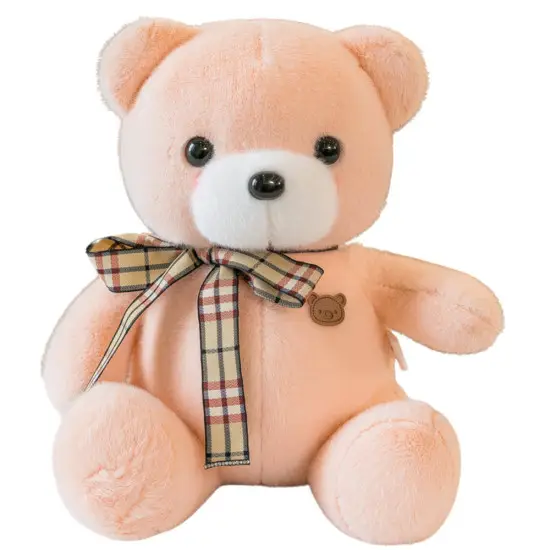 Plush Mascot Cuddly Toy Teddy Bear With Bow Cream 23cm Pliušiniai žaislai