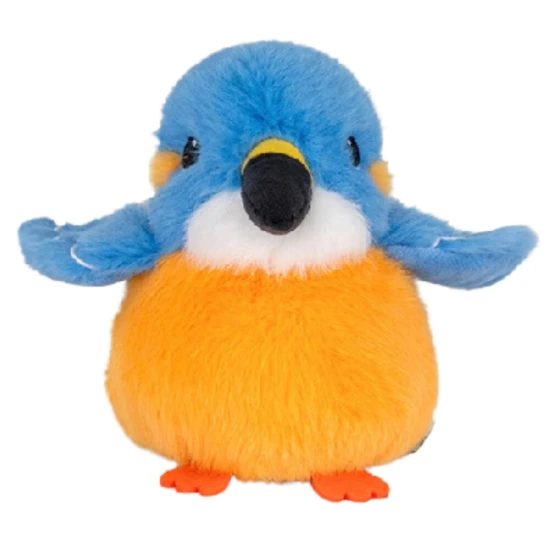 Plush Mascot Cuddly Toy Bird Blue Orange 12cm Pliušiniai žaislai