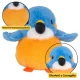 Plush Mascot Cuddly Toy Bird Blue Orange 12cm Pliušiniai žaislai