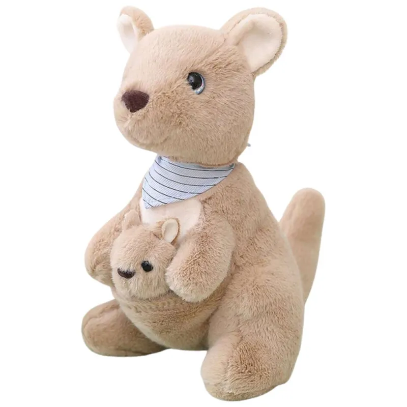Plush Mascot Cuddly Toy Kangaroo With Cub 23cm Plush toys