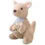 Plush mascot Plush toy kangaroo with cub 23cm