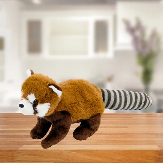 Pliušinė raudona Panda Pliušiniai žaislai