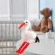 Pliušinis žaislas baltas gandras Pliušiniai žaislai