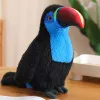 Синяя плюшевая птица-тукан, 20 см