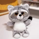 Plush Toy Raccoon Cuddly Toy Big Eyes 22cm Pliušiniai žaislai
