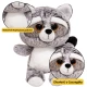 Plush Toy Raccoon Cuddly Toy Big Eyes 22cm Pliušiniai žaislai