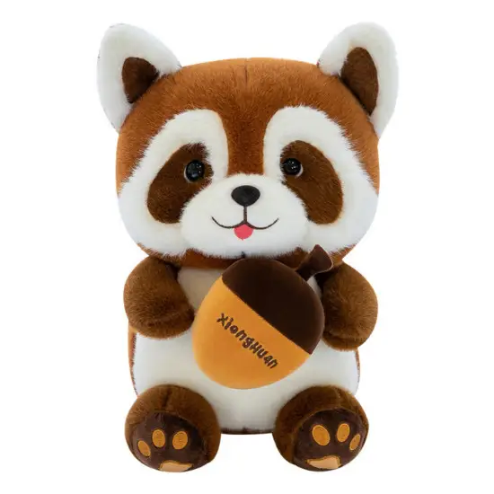 Plush Toy Raccoon with Acorn 23cm Pliušiniai žaislai