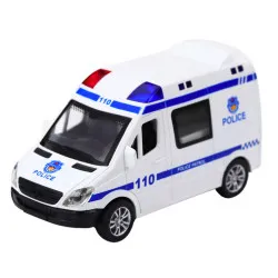 Baltas gelbėjimo tarnybų automobilis