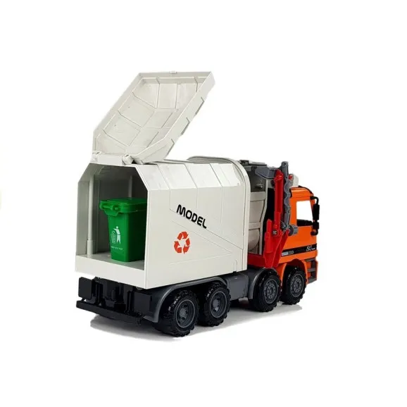 Powered Garbage Truck Trash Can Žaisliniai automobiliai