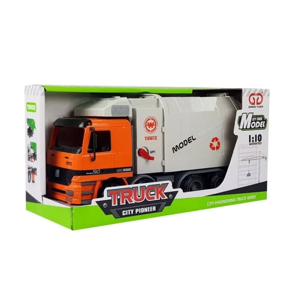 Powered Garbage Truck Trash Can Žaisliniai automobiliai