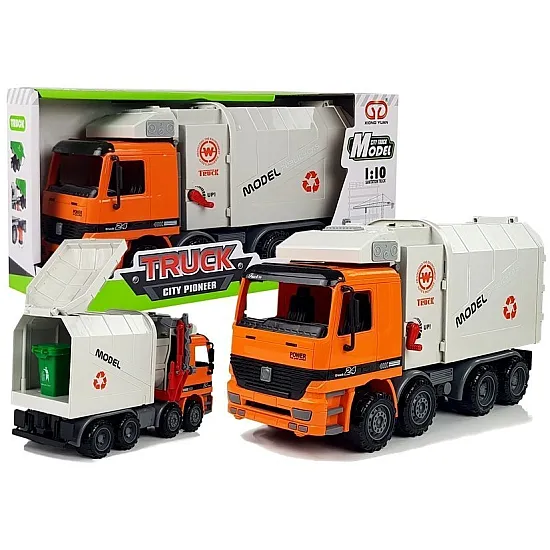 Powered Garbage Truck Trash Can Rotaļlietu automašīnas