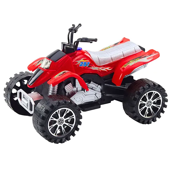 Quad Terrain Drive Treaded Wheels Red Žaisliniai automobiliai