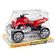 Quad Terrain Drive Treaded Wheels Red Žaisliniai automobiliai