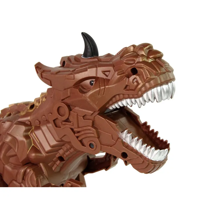 Nuotoliniu būdu valdomas rudas dinozauras su garų efektu Dinozaurai
