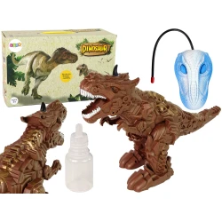 Nuotoliniu būdu valdomas rudas dinozauras su garų efektu