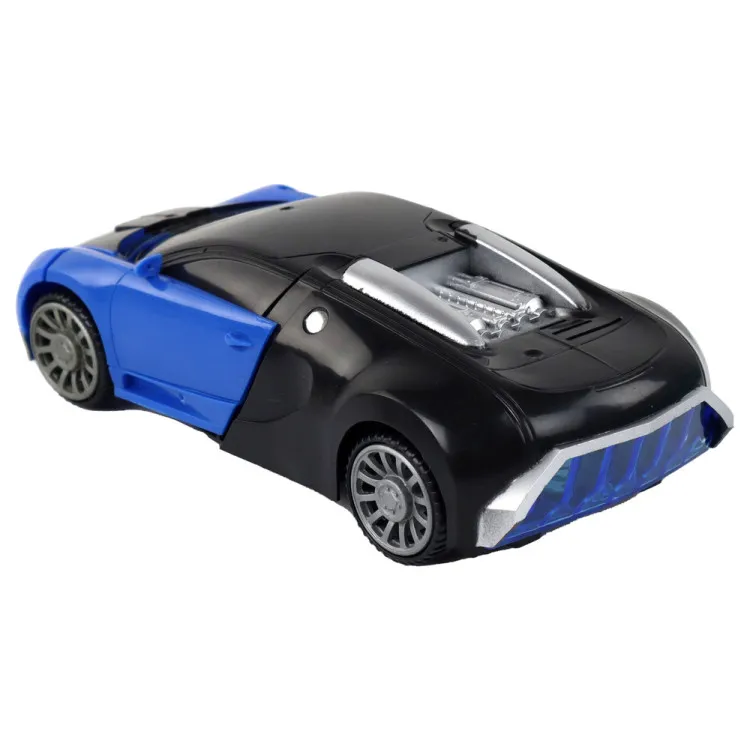 Robot Car 2in1 Bugatti Blue Light Effects Žaisliniai automobiliai