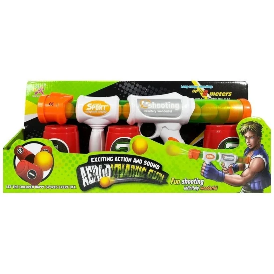 Šautuvas su minkštais kamuoliukais Šautuvai