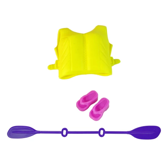 Lėlė su baidare ir priedais Lėlės ir žaidimų rinkiniai