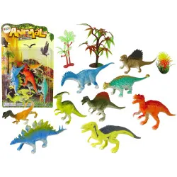 Spalvingų dinozaurų figūrėlių rinkinys 9 vnt.