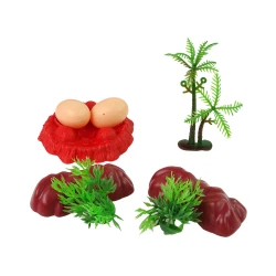 Dinozaurų figūrėlių rinkinys su priedais, 15 dalių