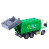 Garbage Truck Garbage Can Lights Sounds Green 1:16 Žaisliniai automobiliai