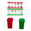 Garbage Truck Garbage Can Lights Sounds Green 1:16 Žaisliniai automobiliai