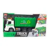Garbage Truck Garbage Can Lights Sounds Green 1:16 Žaisliniai automobiliai