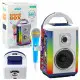 Muzikos rinkinys su garso kalonėle, mikrofonu ir LED šviesomis Muzikos instrumentai
