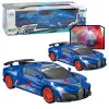 Sports Car Obstacle Sensor Led Ball 360° Rotation Lights Sound Blue Žaisliniai automobiliai