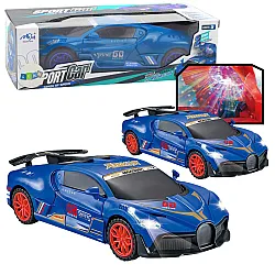 Sportinis automobilis su kliūčių jutikliu