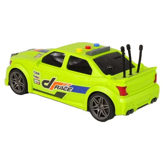 Sports Car Racing Lights Sounds Green 1:16 Žaisliniai automobiliai