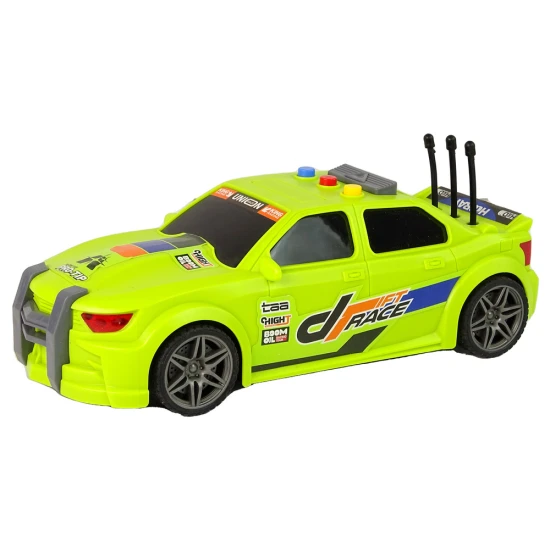Sports Car Racing Lights Sounds Green 1:16 Žaisliniai automobiliai