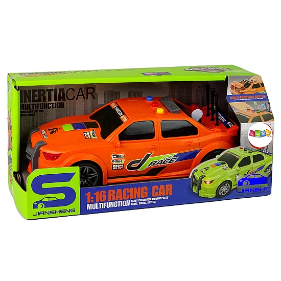 Oranžinis sportinis automobilis Žaisliniai automobiliai