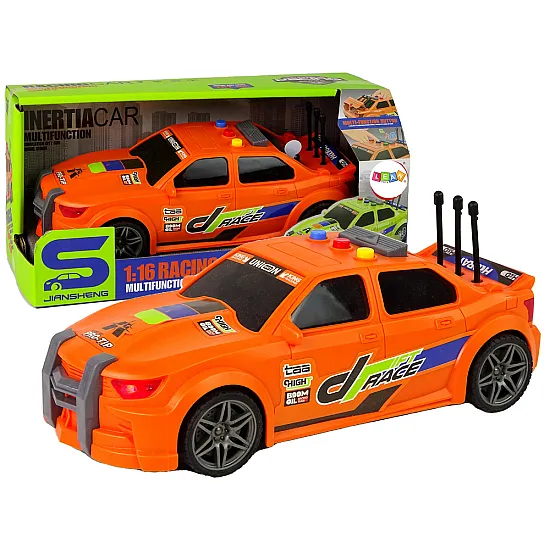 Oranžinis sportinis automobilis Žaisliniai automobiliai