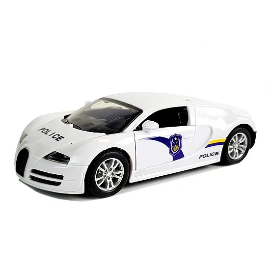 Sports car police dark windshields with tension white light sound Mänguautod