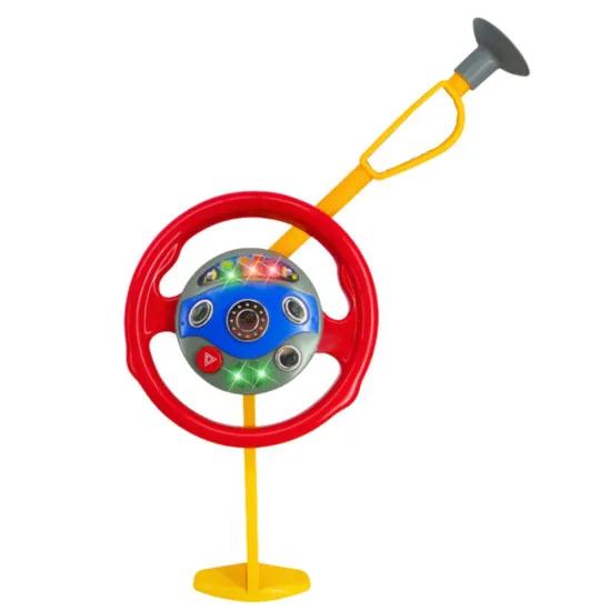 Steering Wheel Car Simulator with Suction Cups for Kids Lights and Sounds Žaisliniai automobiliai