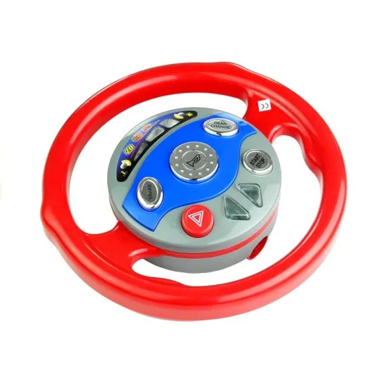 Steering Wheel Car Simulator with Suction Cups for Kids Lights and Sounds Žaisliniai automobiliai